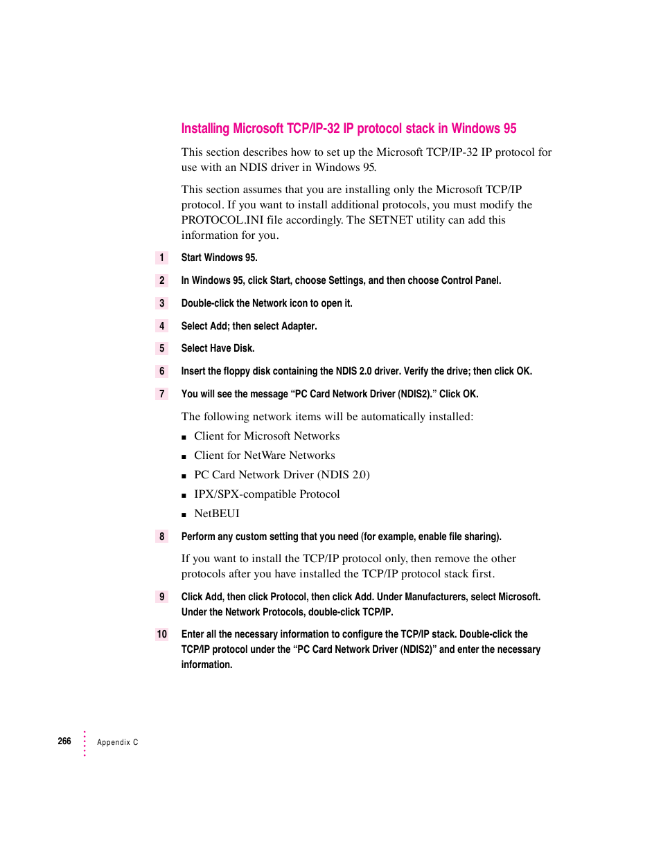 Apple PC Compatibility Card User Manual | Page 266 / 338