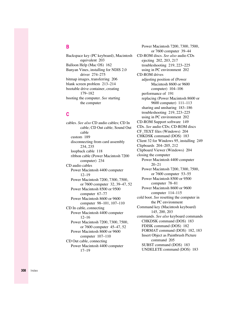 Apple PC Compatibility Card User Manual | Page 308 / 338