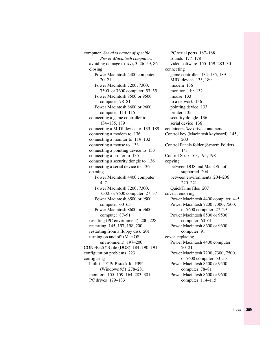 Apple PC Compatibility Card User Manual | Page 309 / 338