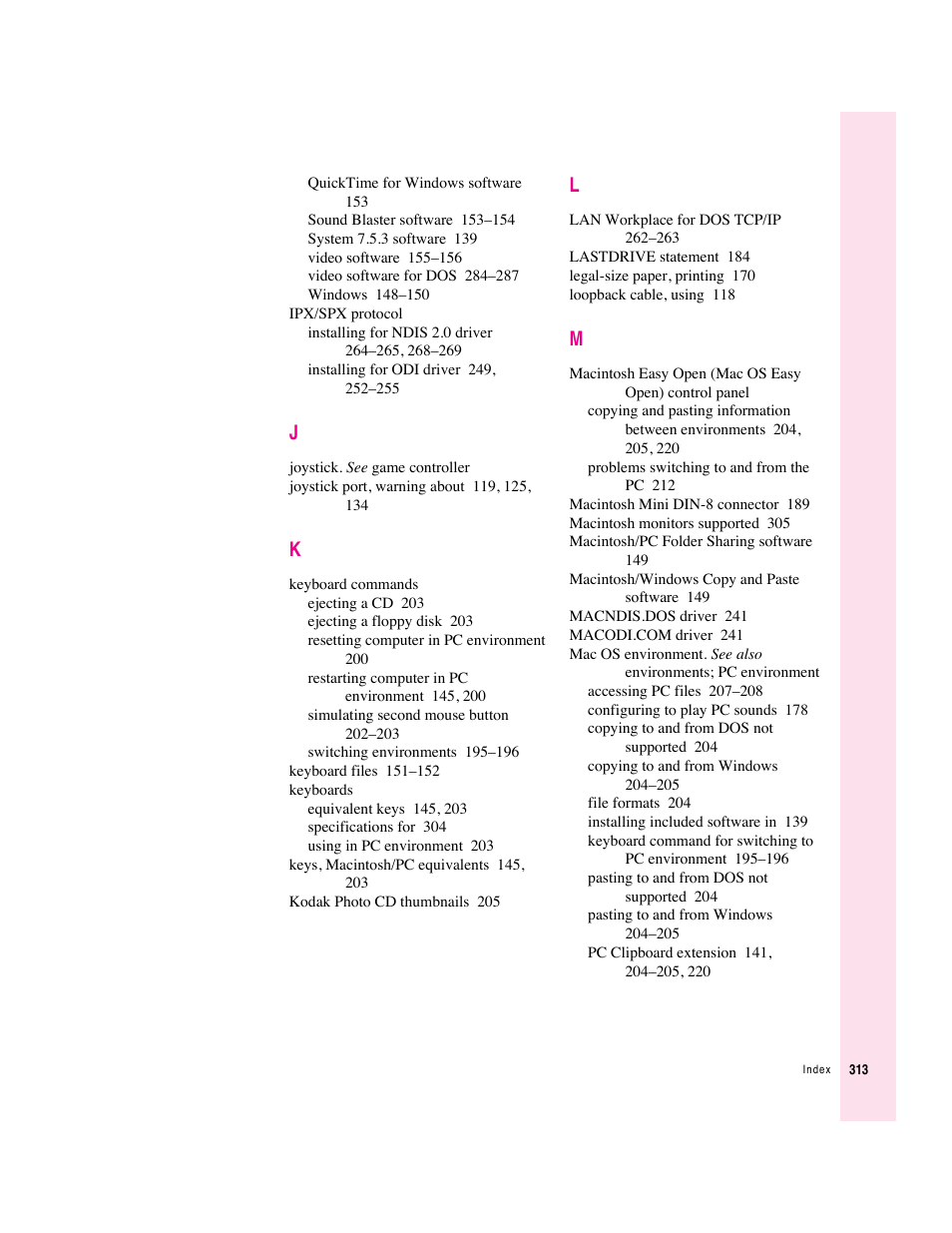 Apple PC Compatibility Card User Manual | Page 313 / 338