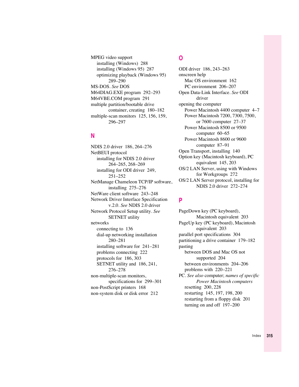 Apple PC Compatibility Card User Manual | Page 315 / 338