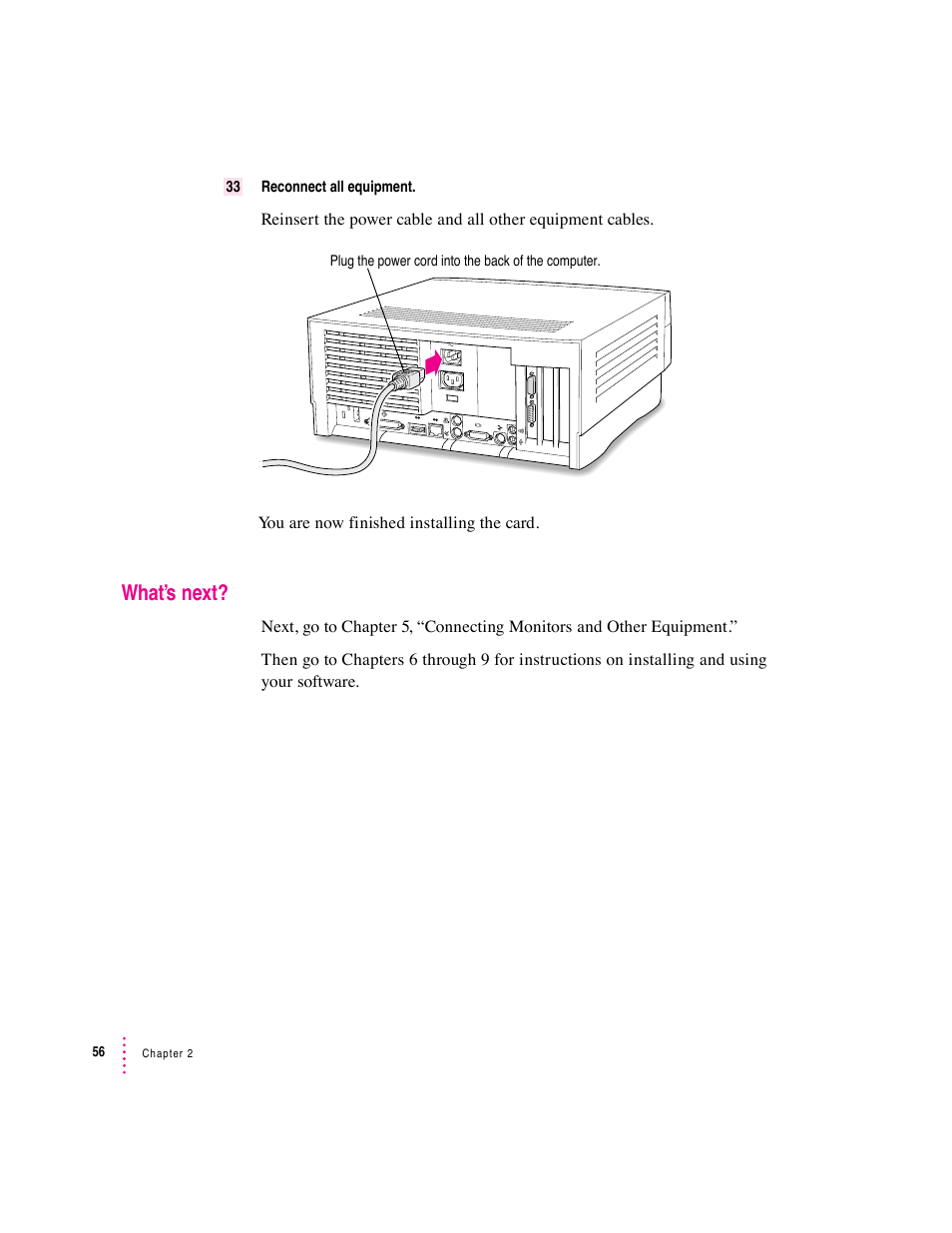 What’s next | Apple PC Compatibility Card User Manual | Page 56 / 338