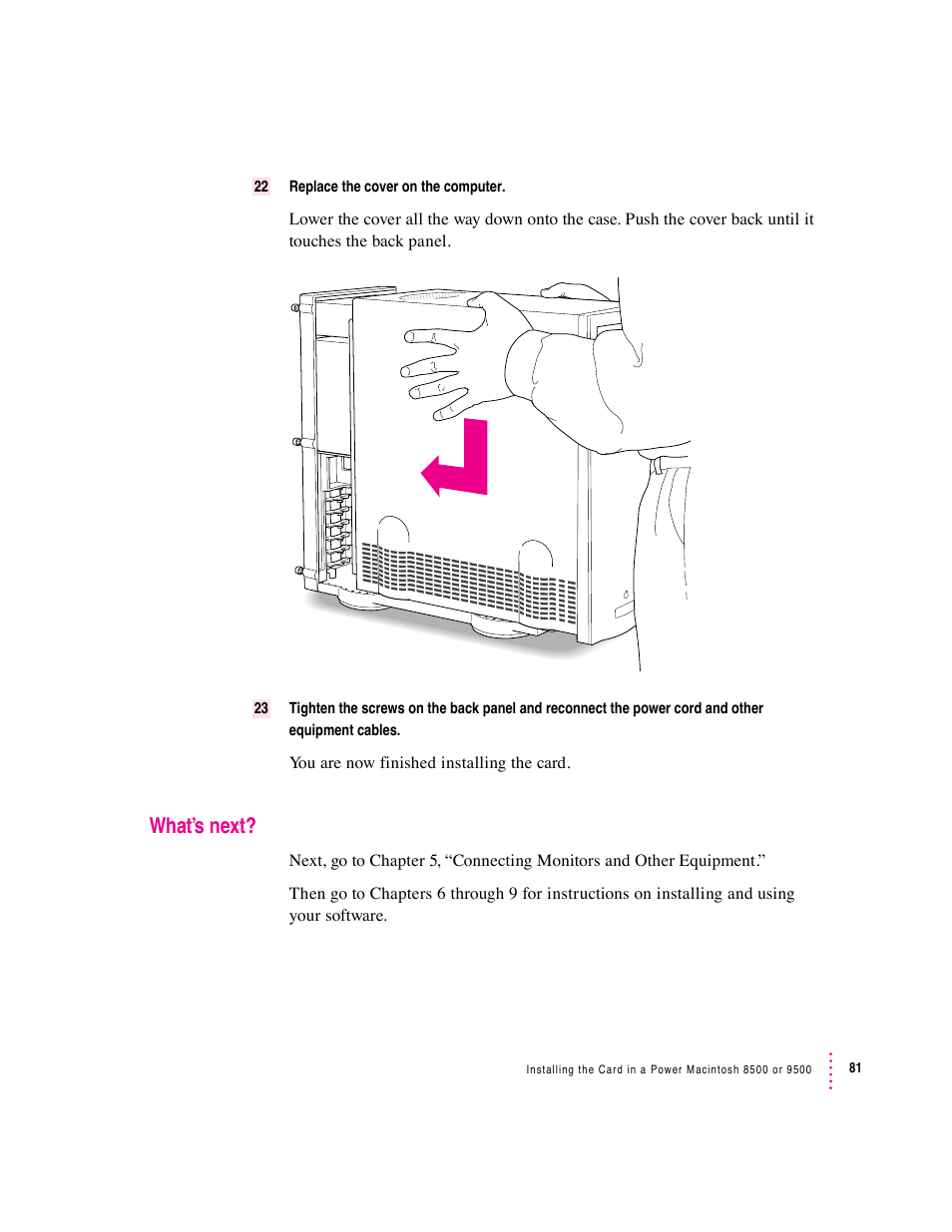 What’s next | Apple PC Compatibility Card User Manual | Page 81 / 338