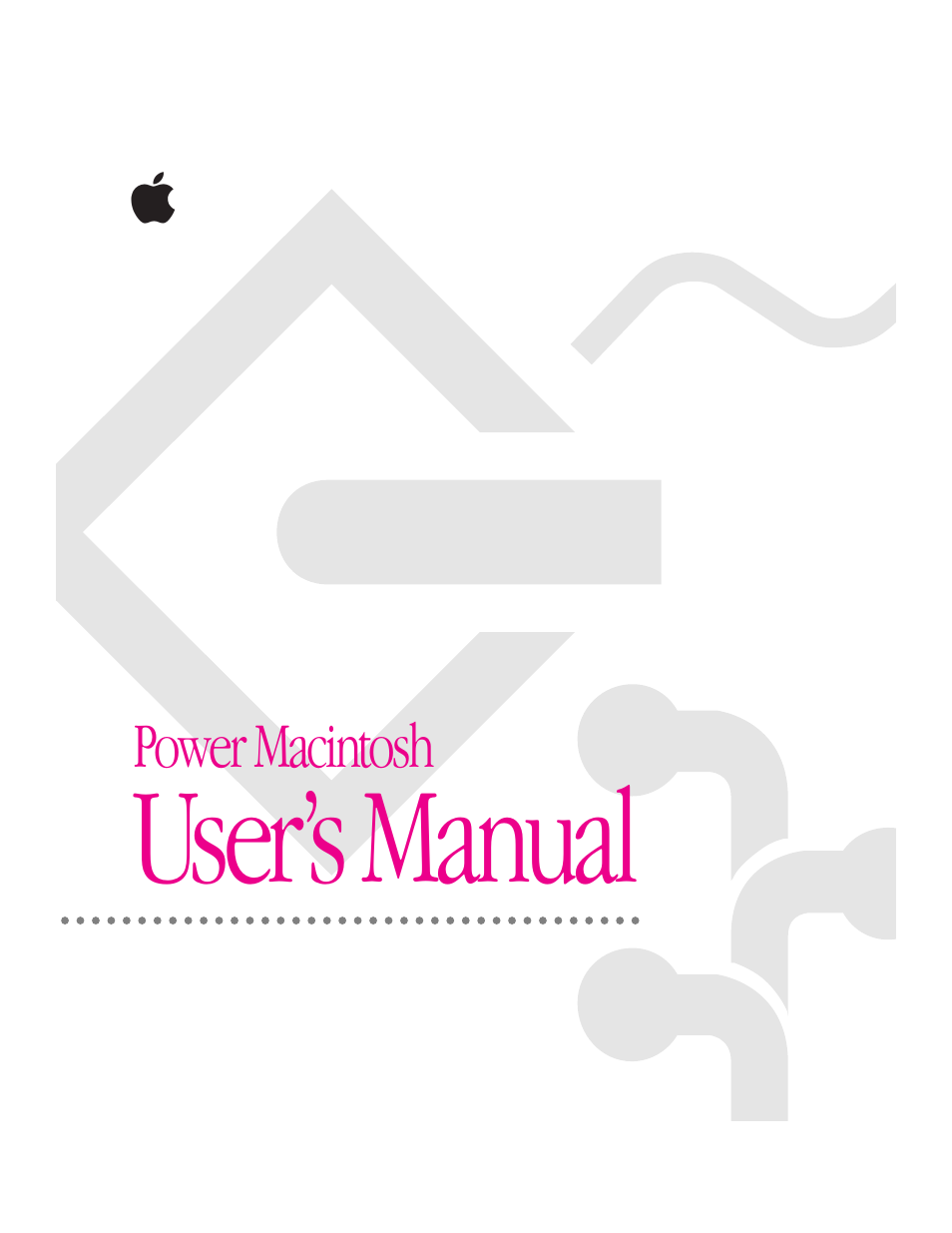 User’s manual | Apple Power Macintosh 8500/150 Series User Manual | Page 172 / 180