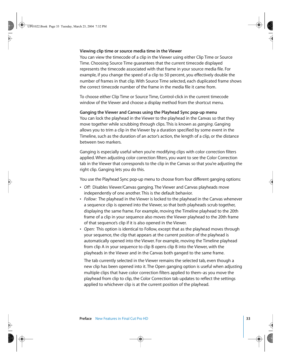 Apple Final Cut Pro HD (4.5): New Features User Manual | Page 33 / 125