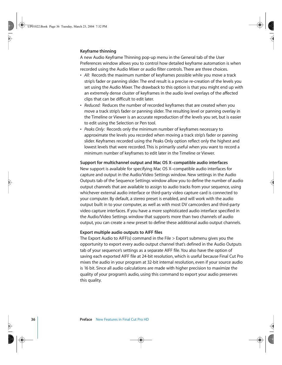 Apple Final Cut Pro HD (4.5): New Features User Manual | Page 36 / 125