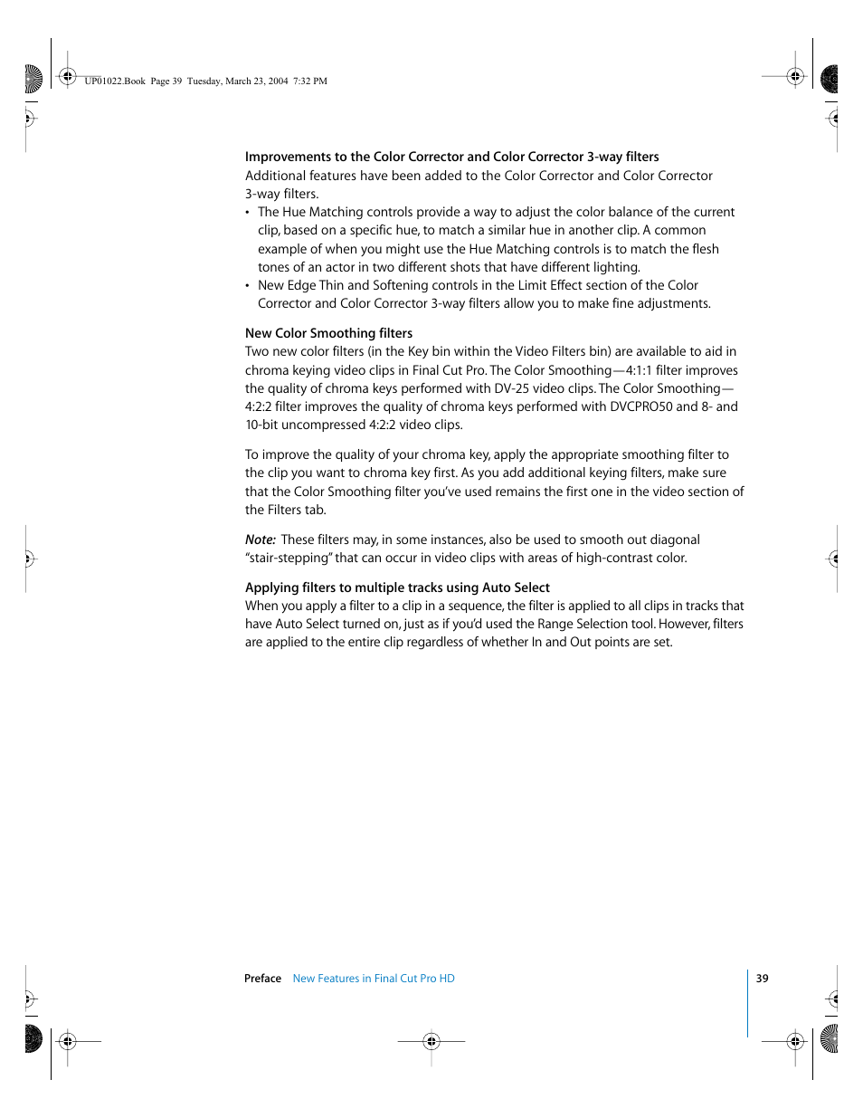 Apple Final Cut Pro HD (4.5): New Features User Manual | Page 39 / 125