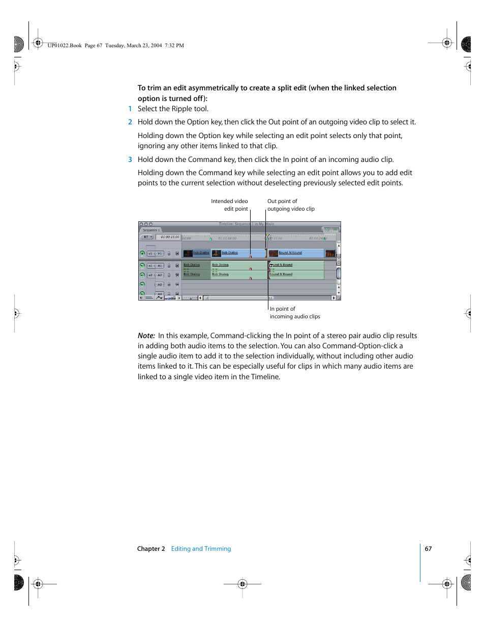 Apple Final Cut Pro HD (4.5): New Features User Manual | Page 67 / 125