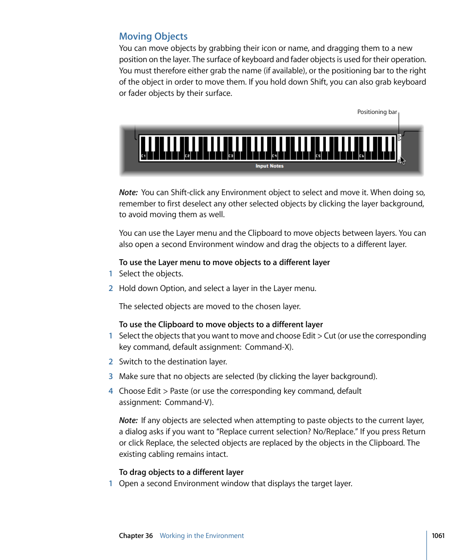 Moving objects | Apple Logic Pro 9 User Manual | Page 1061 / 1340
