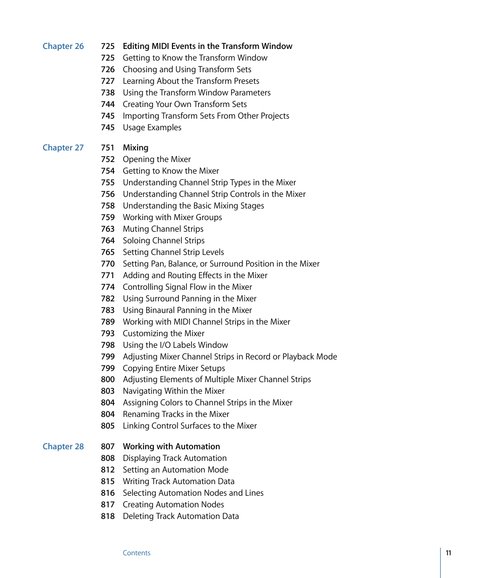 Apple Logic Pro 9 User Manual | Page 11 / 1340