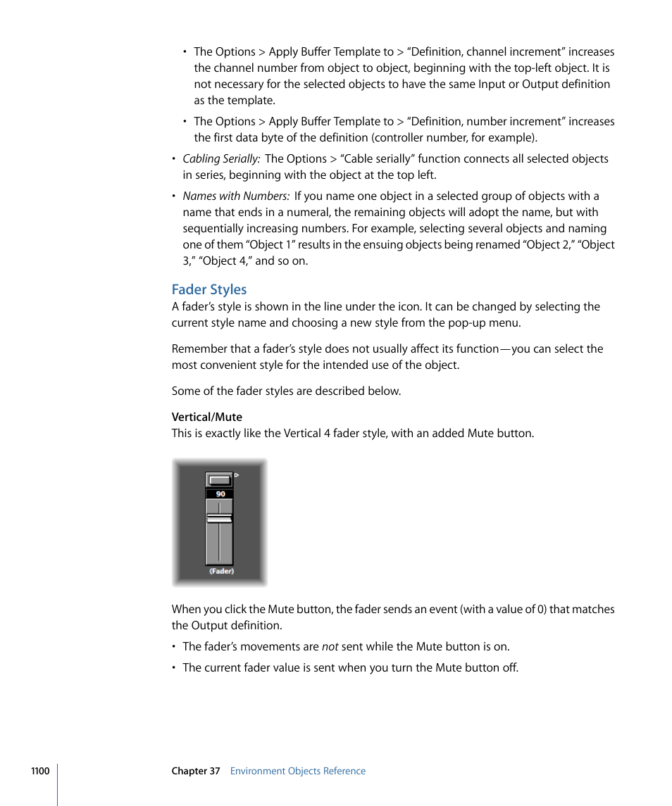 Fader styles | Apple Logic Pro 9 User Manual | Page 1100 / 1340
