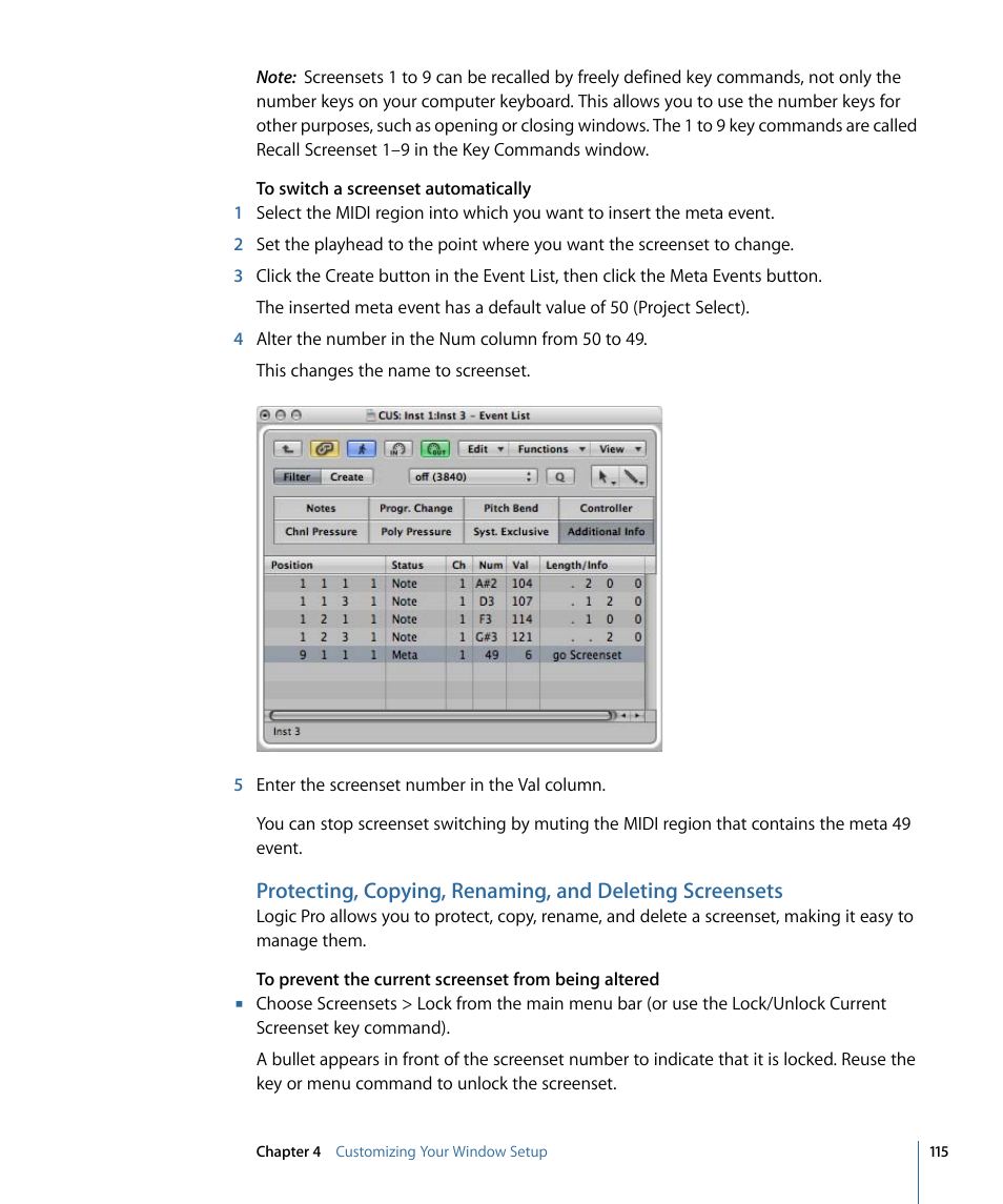 Apple Logic Pro 9 User Manual | Page 115 / 1340