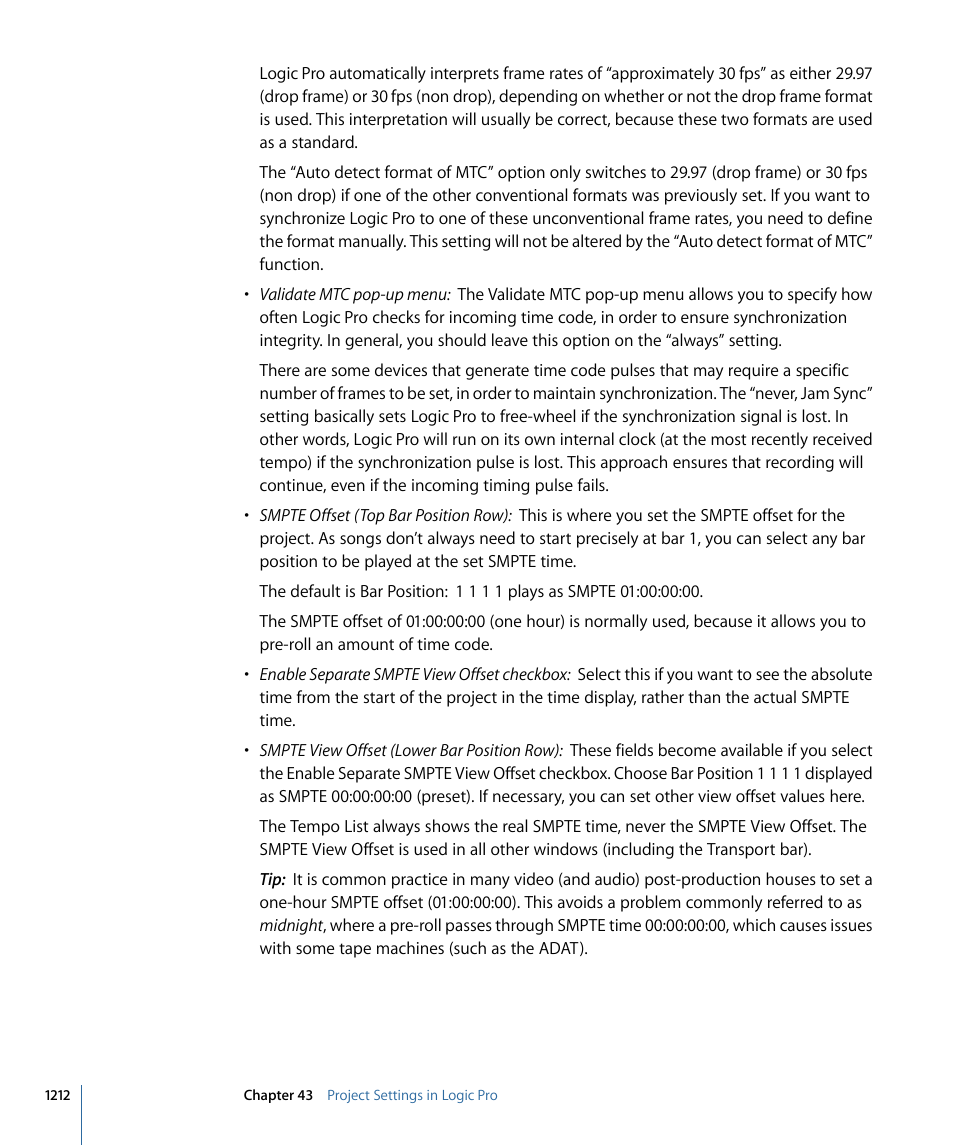 Apple Logic Pro 9 User Manual | Page 1212 / 1340
