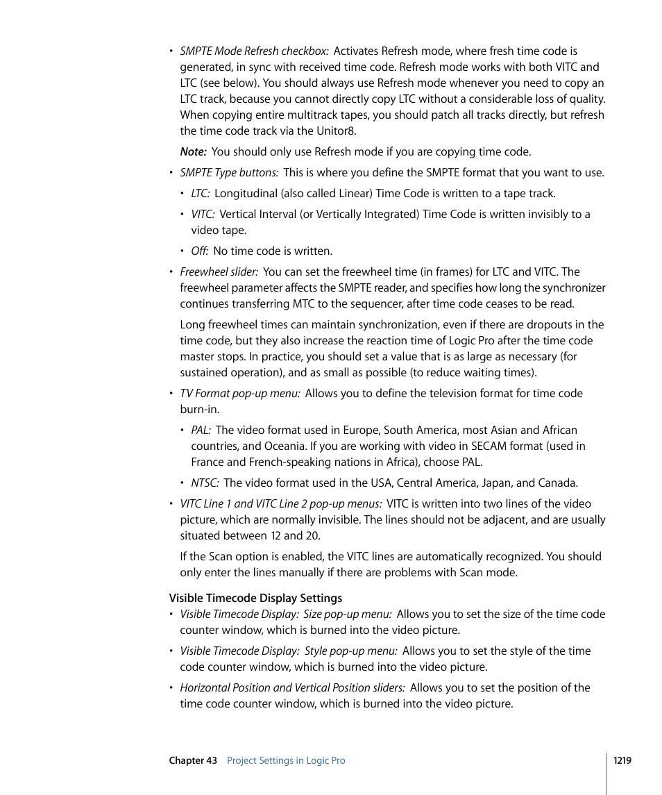 Apple Logic Pro 9 User Manual | Page 1219 / 1340
