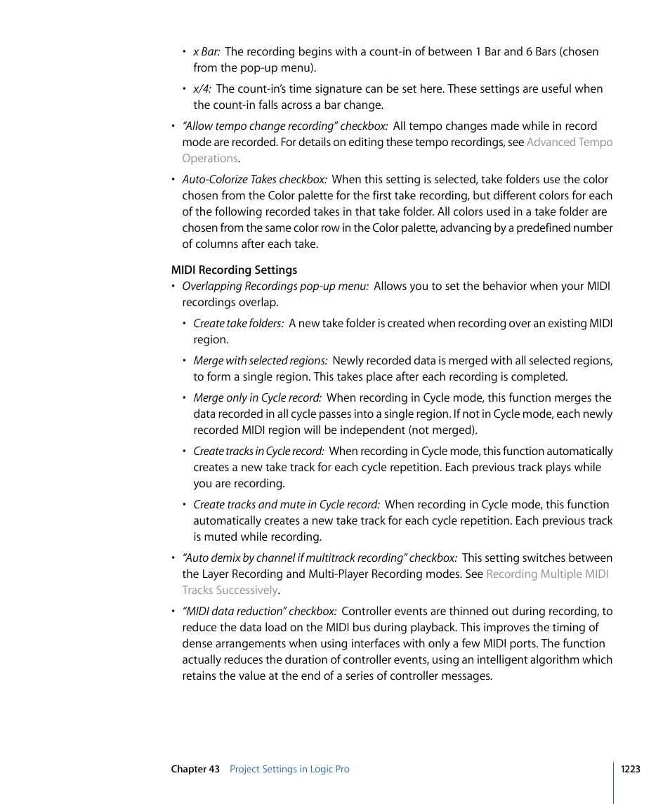 Apple Logic Pro 9 User Manual | Page 1223 / 1340