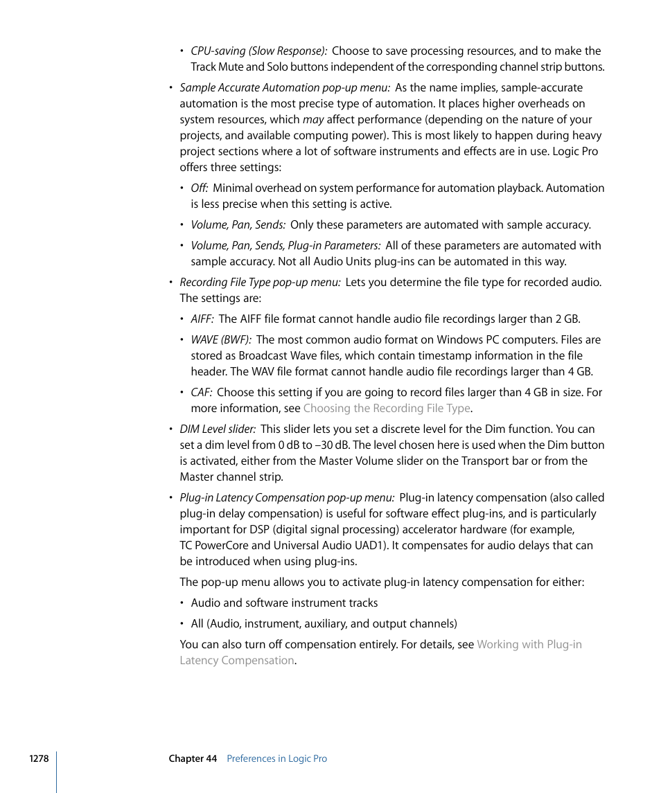 Apple Logic Pro 9 User Manual | Page 1278 / 1340