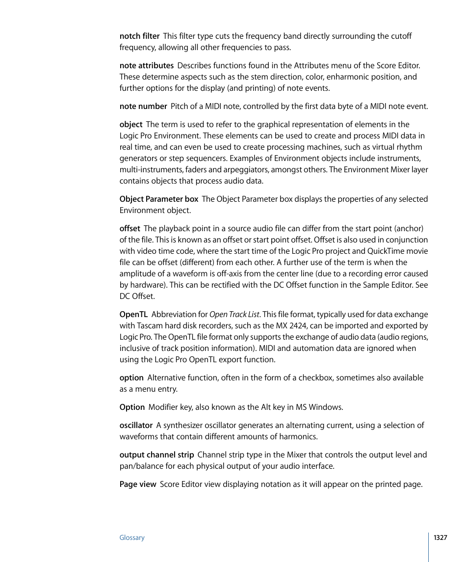 Apple Logic Pro 9 User Manual | Page 1327 / 1340