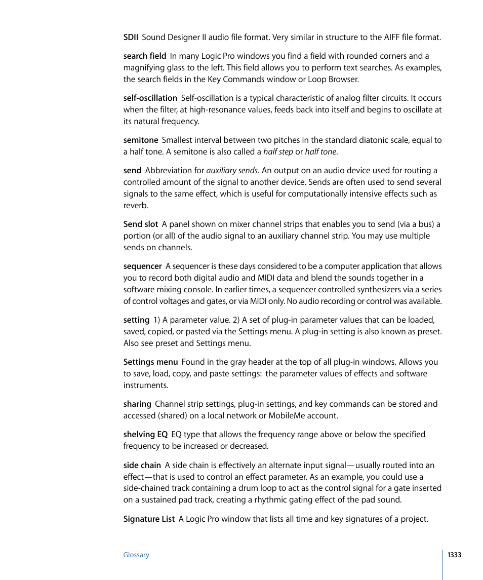 Apple Logic Pro 9 User Manual | Page 1333 / 1340