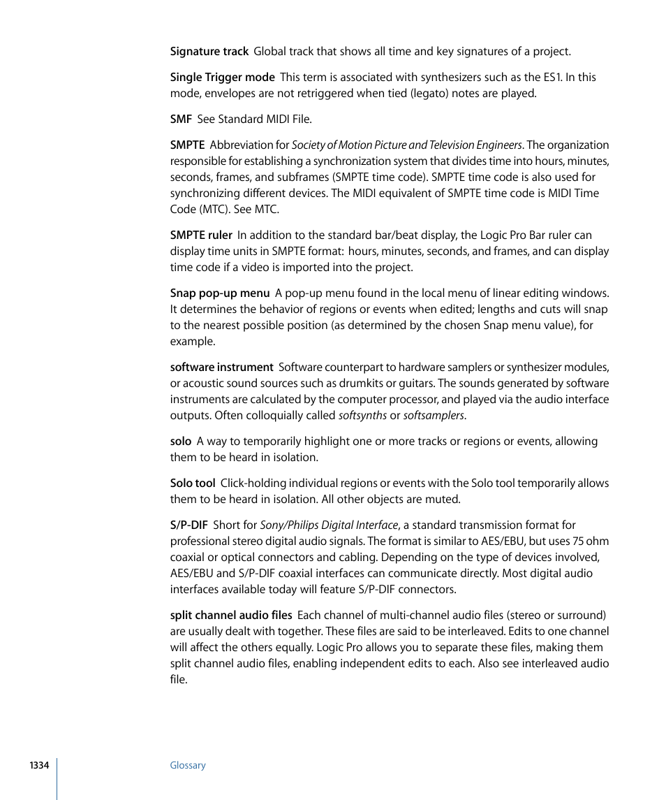 Apple Logic Pro 9 User Manual | Page 1334 / 1340