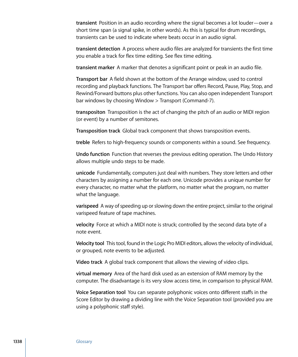 Apple Logic Pro 9 User Manual | Page 1338 / 1340
