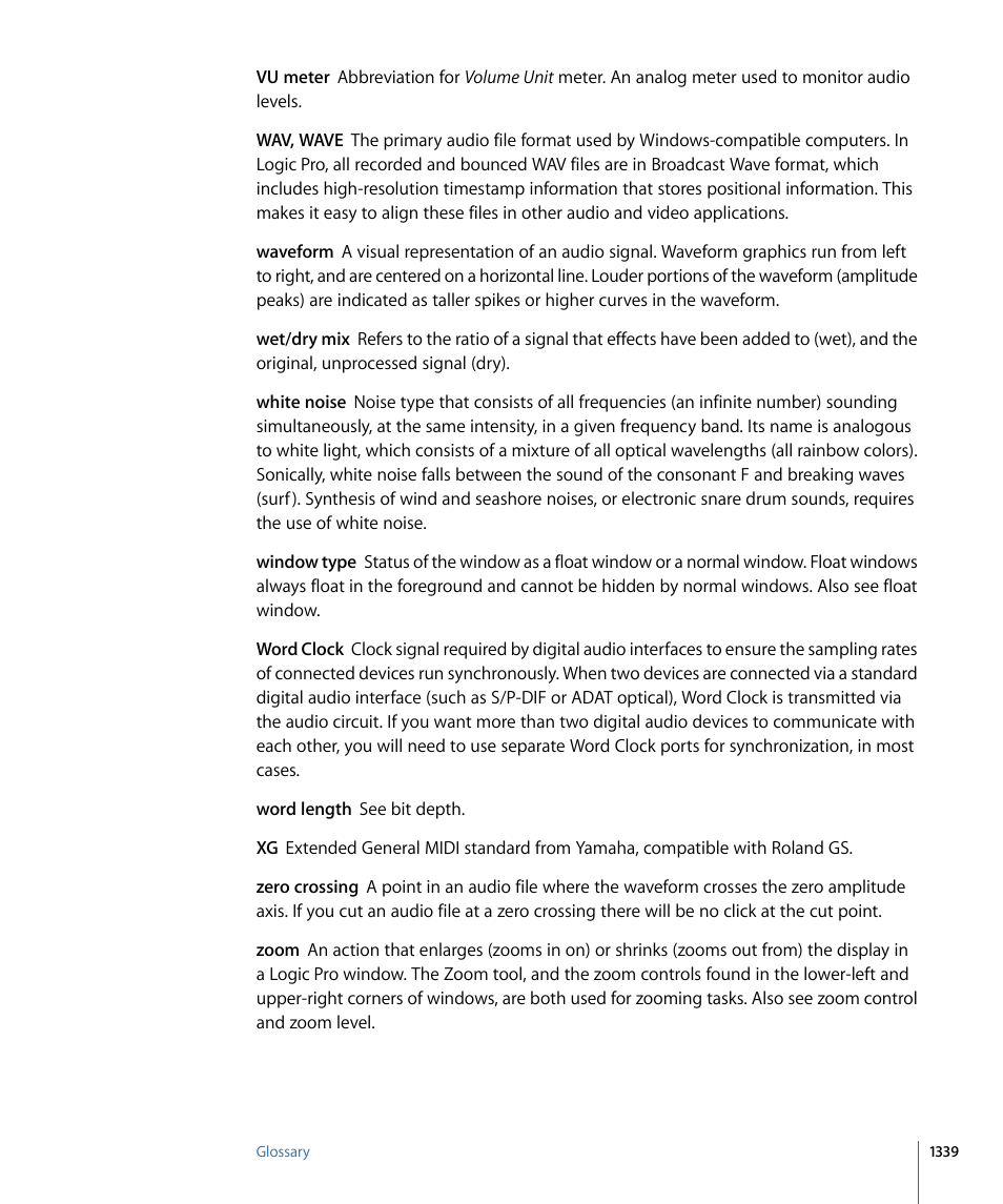Apple Logic Pro 9 User Manual | Page 1339 / 1340