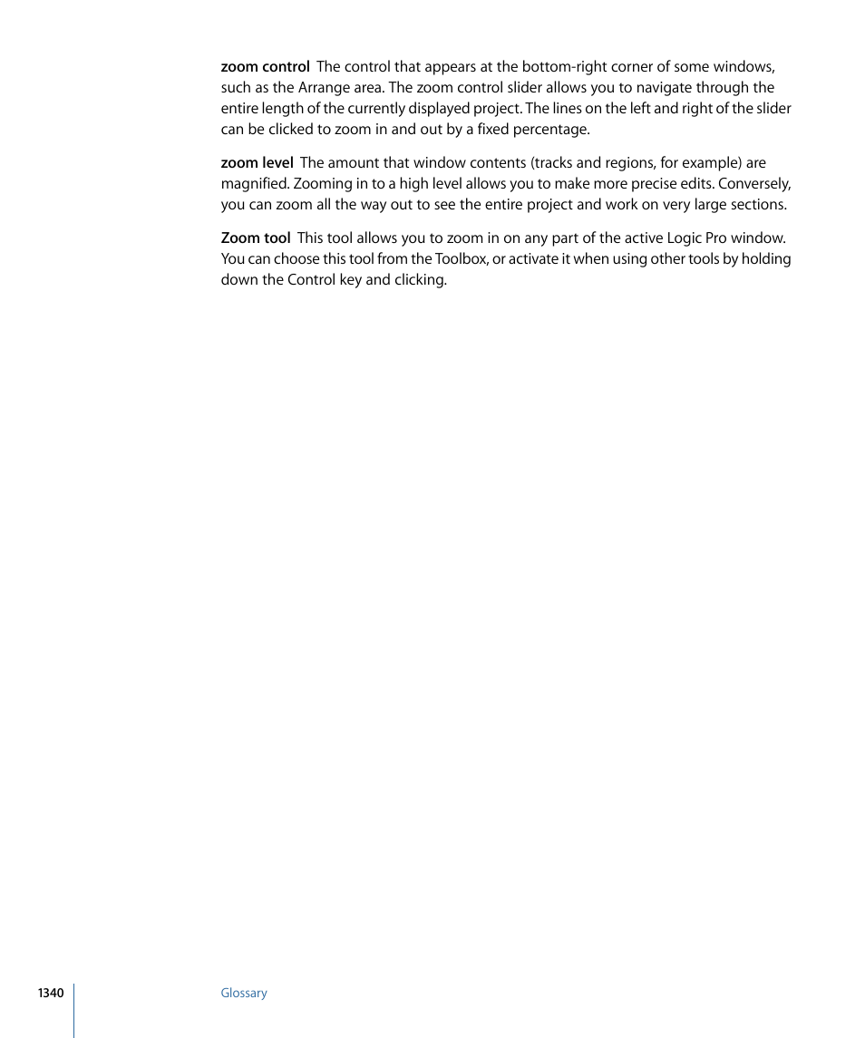 Apple Logic Pro 9 User Manual | Page 1340 / 1340