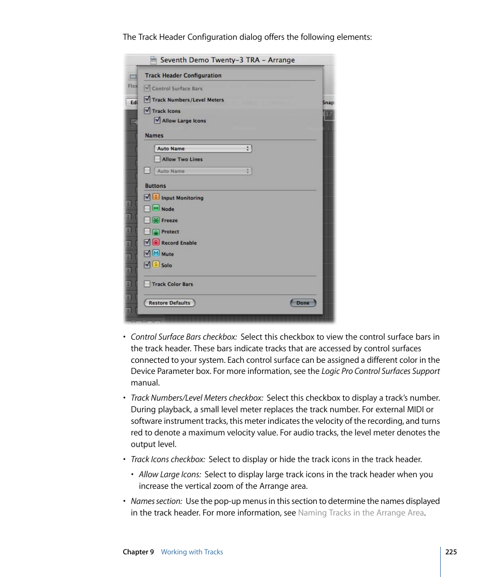Apple Logic Pro 9 User Manual | Page 225 / 1340