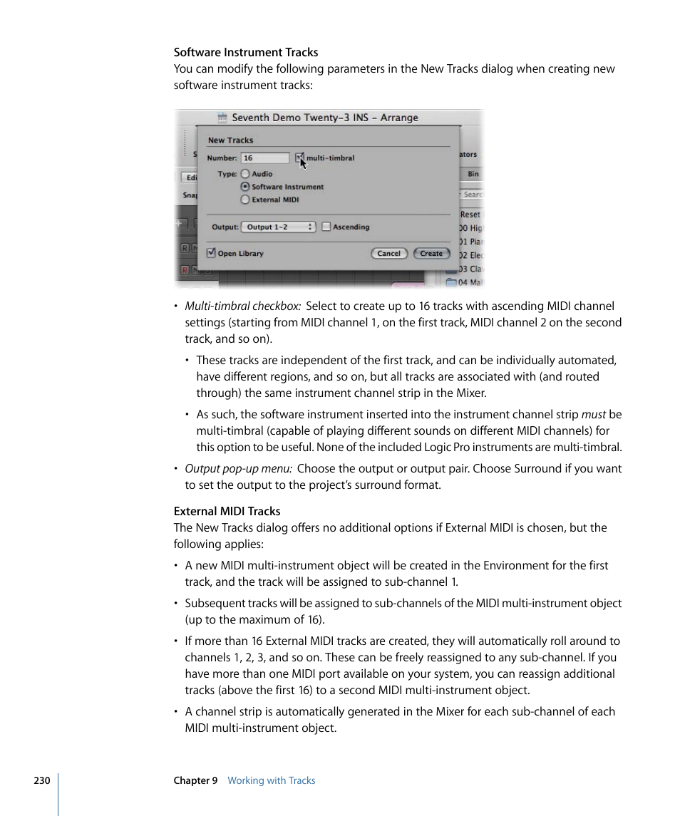 Apple Logic Pro 9 User Manual | Page 230 / 1340
