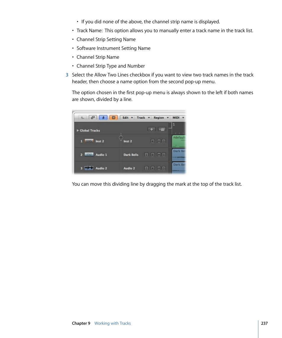 Apple Logic Pro 9 User Manual | Page 237 / 1340