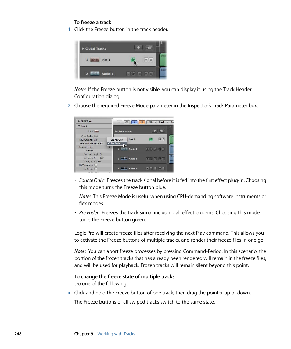 Apple Logic Pro 9 User Manual | Page 248 / 1340