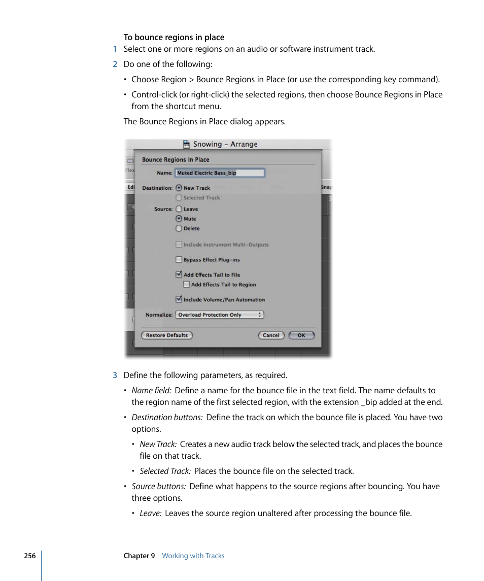 Apple Logic Pro 9 User Manual | Page 256 / 1340