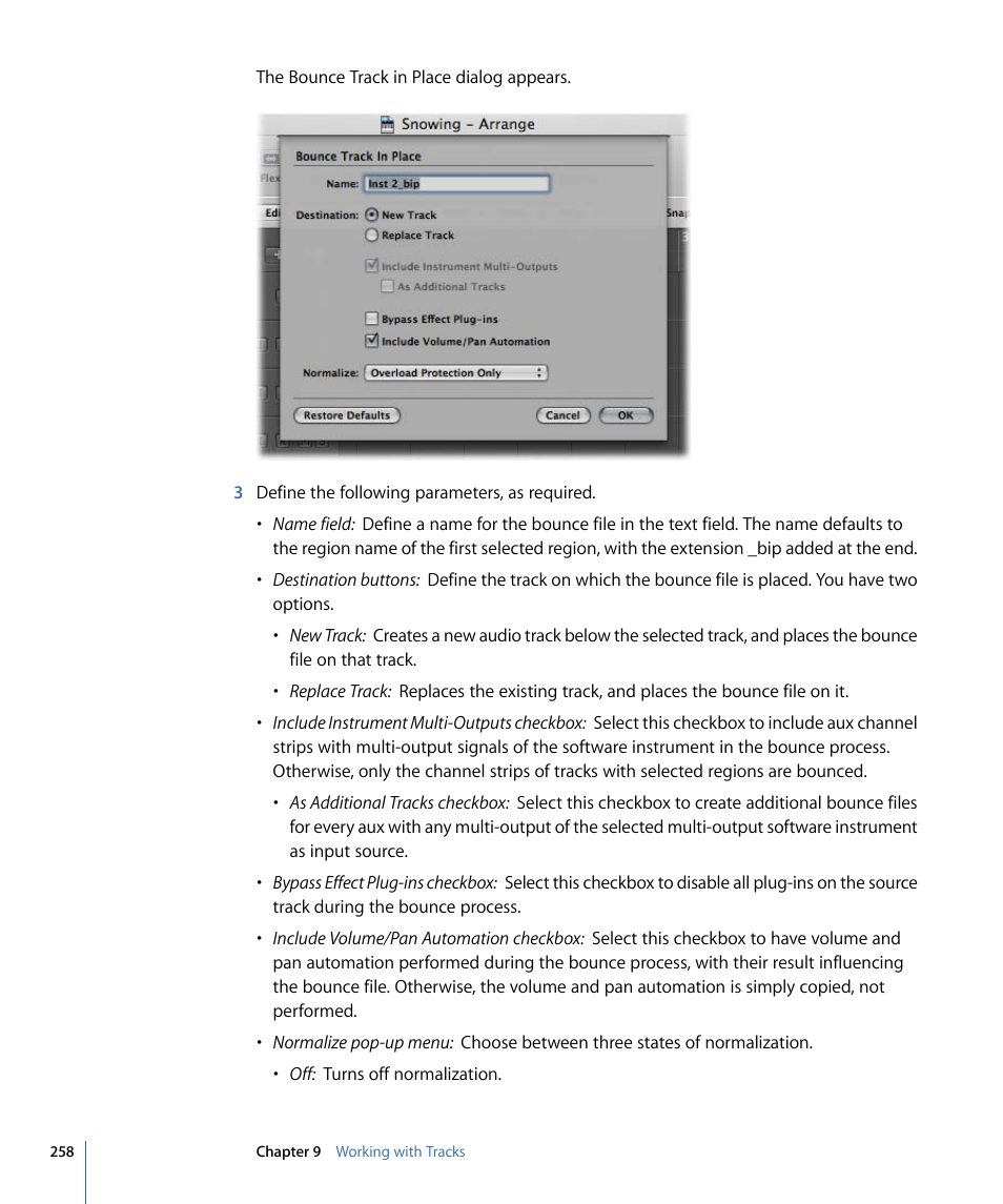 Apple Logic Pro 9 User Manual | Page 258 / 1340