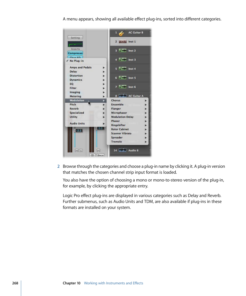 Apple Logic Pro 9 User Manual | Page 268 / 1340
