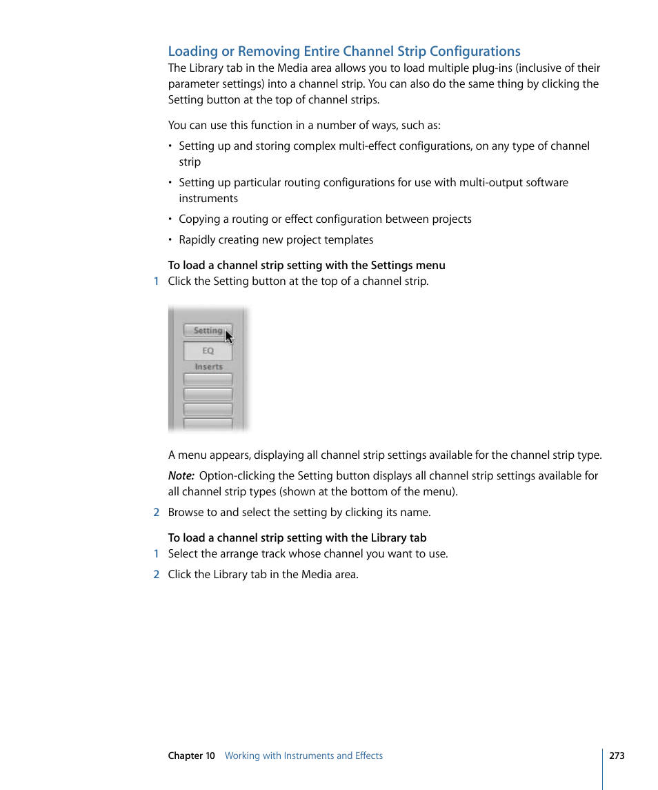 Apple Logic Pro 9 User Manual | Page 273 / 1340