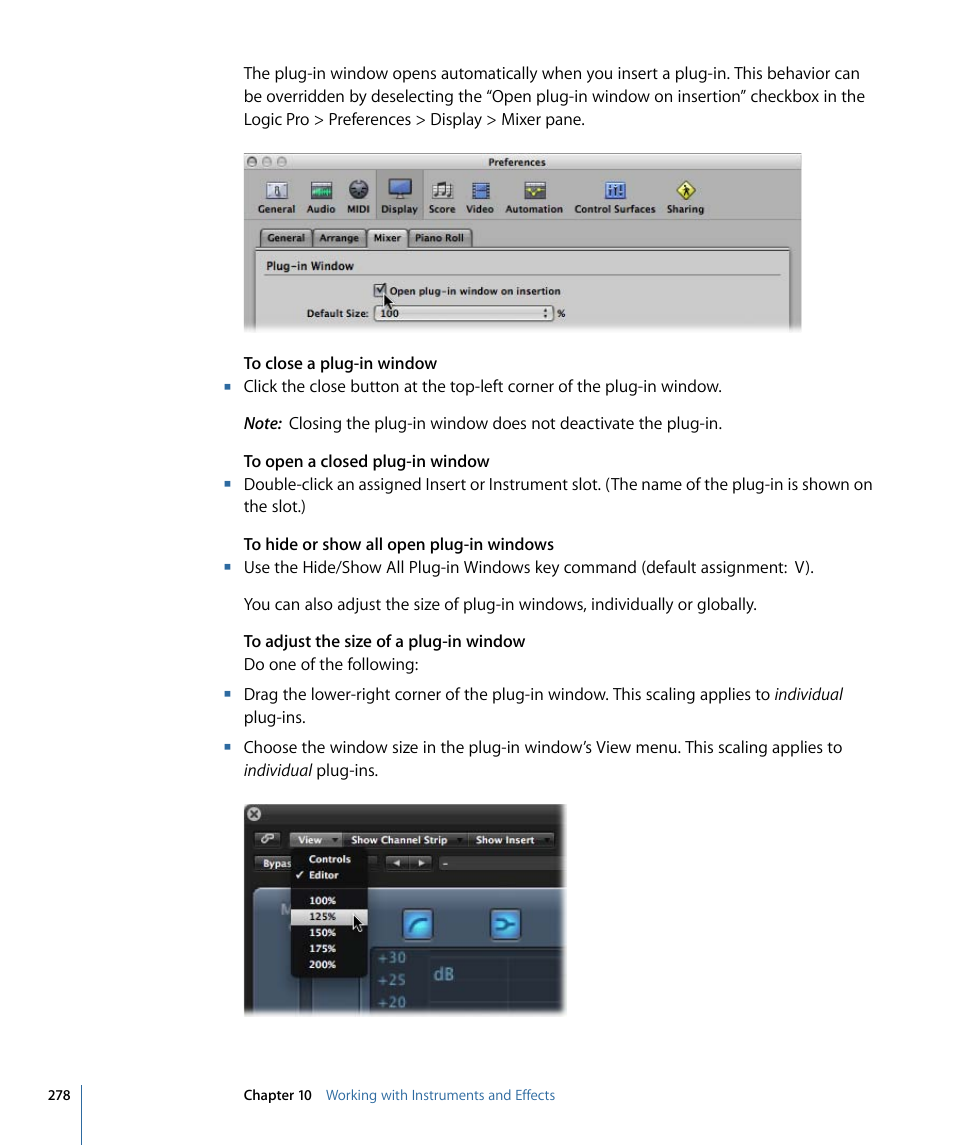 Apple Logic Pro 9 User Manual | Page 278 / 1340