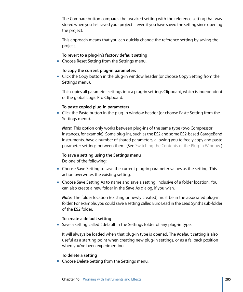 Apple Logic Pro 9 User Manual | Page 285 / 1340