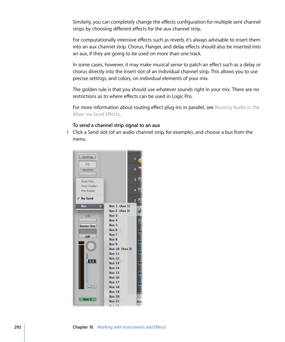 Apple Logic Pro 9 User Manual | Page 292 / 1340