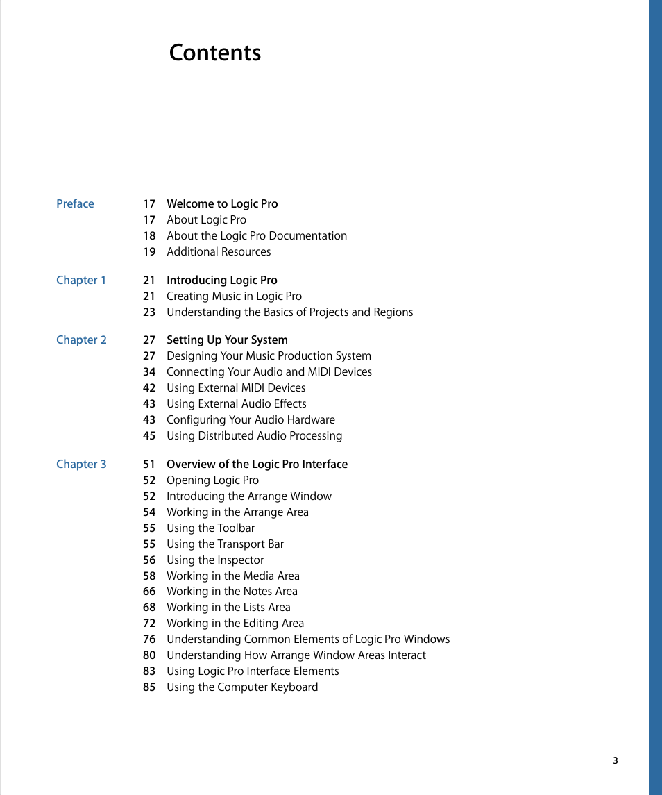 Apple Logic Pro 9 User Manual | Page 3 / 1340