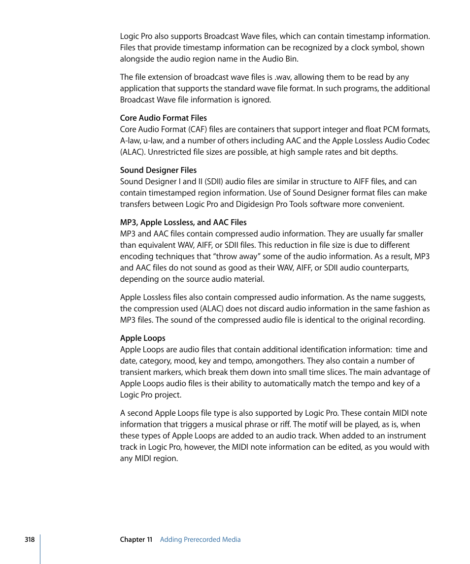 Apple Logic Pro 9 User Manual | Page 318 / 1340