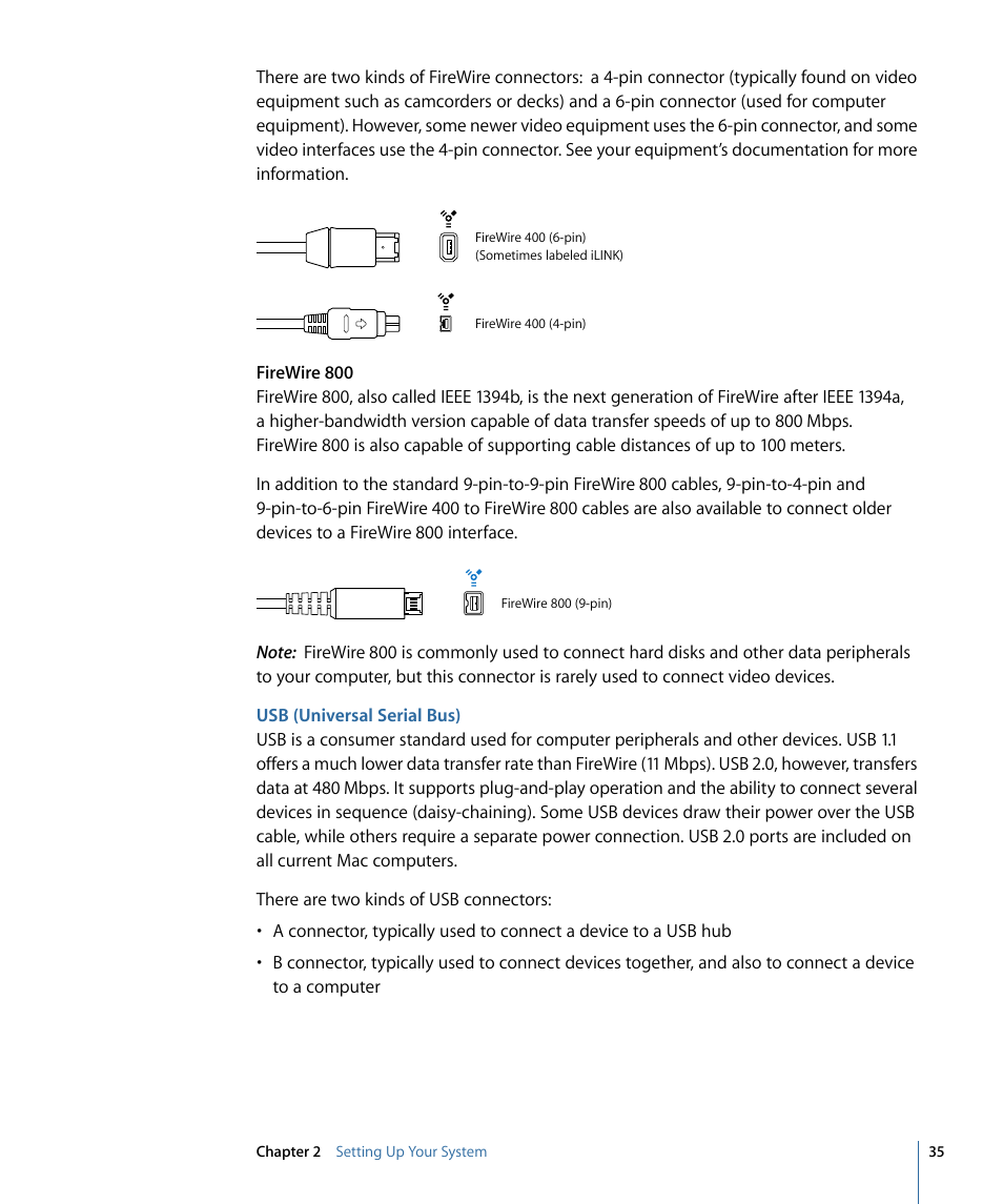 Usb (universal serial bus) | Apple Logic Pro 9 User Manual | Page 35 / 1340