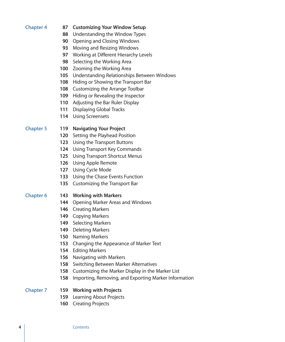 Apple Logic Pro 9 User Manual | Page 4 / 1340