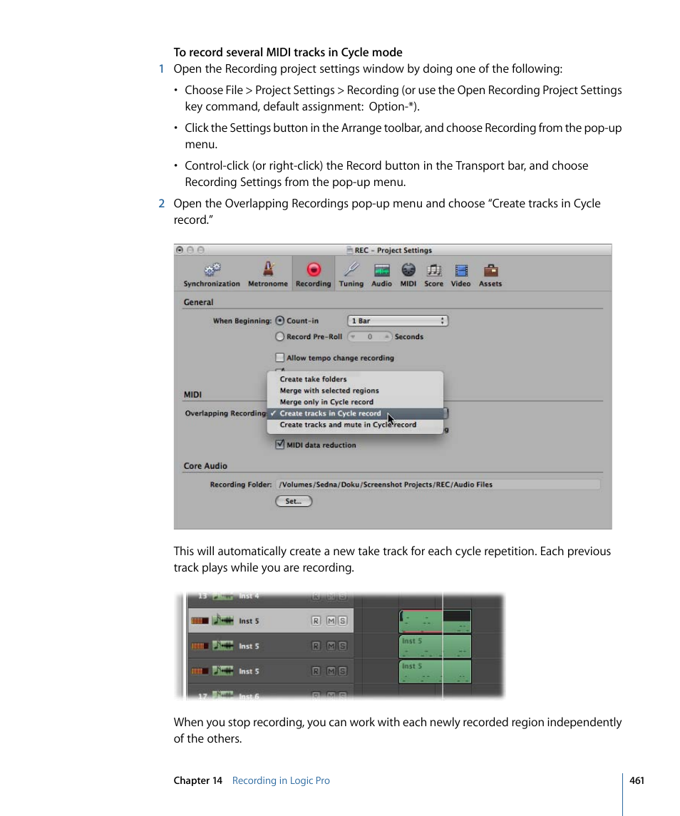 Apple Logic Pro 9 User Manual | Page 461 / 1340