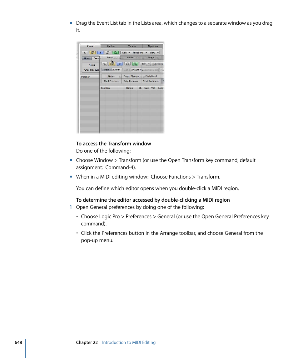 Apple Logic Pro 9 User Manual | Page 648 / 1340