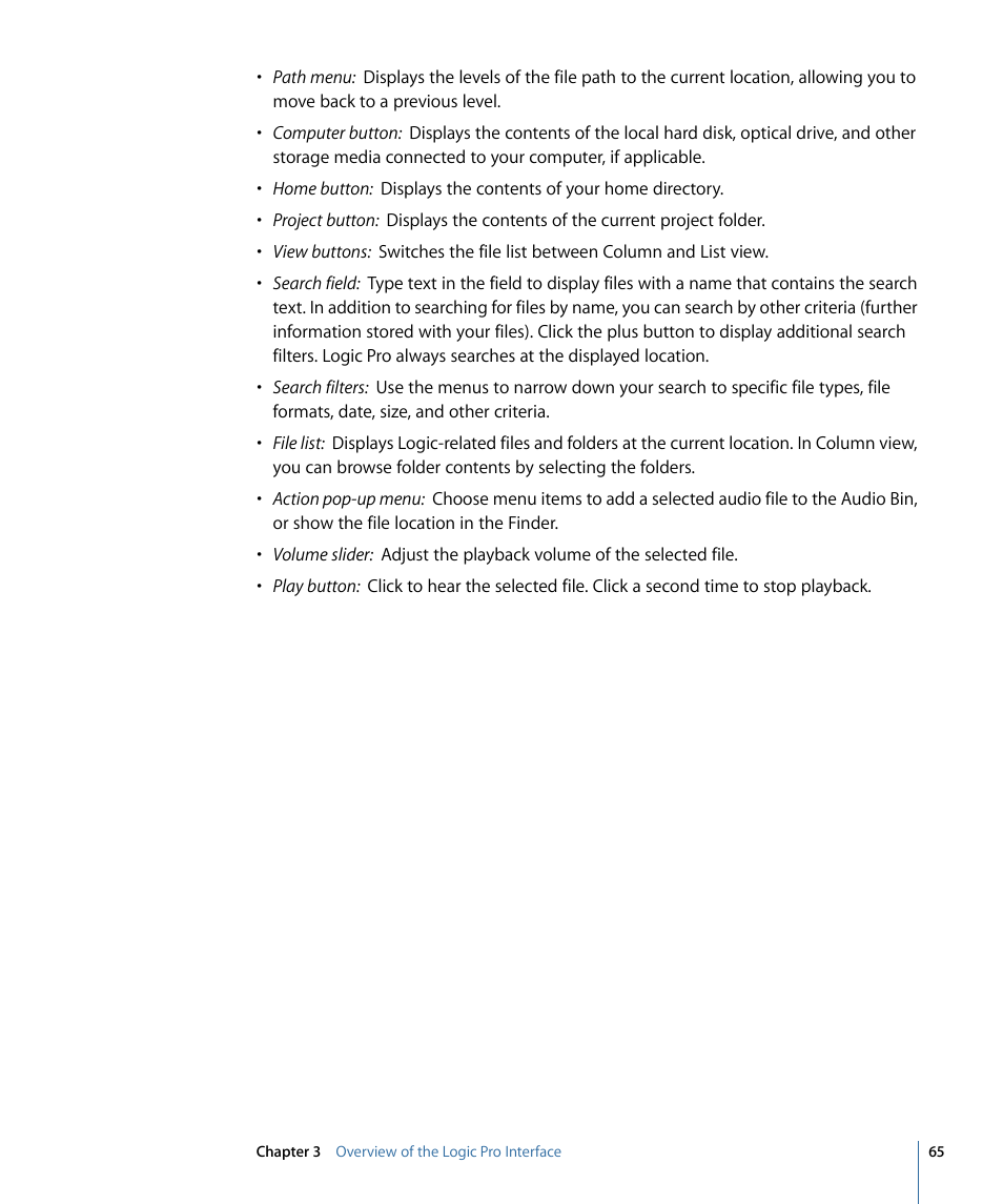 Apple Logic Pro 9 User Manual | Page 65 / 1340