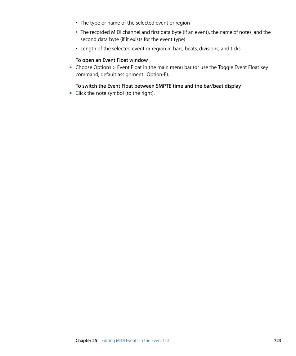 Apple Logic Pro 9 User Manual | Page 723 / 1340