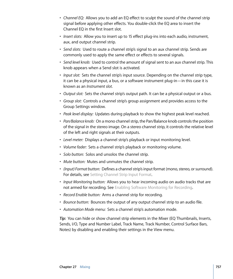 Apple Logic Pro 9 User Manual | Page 757 / 1340