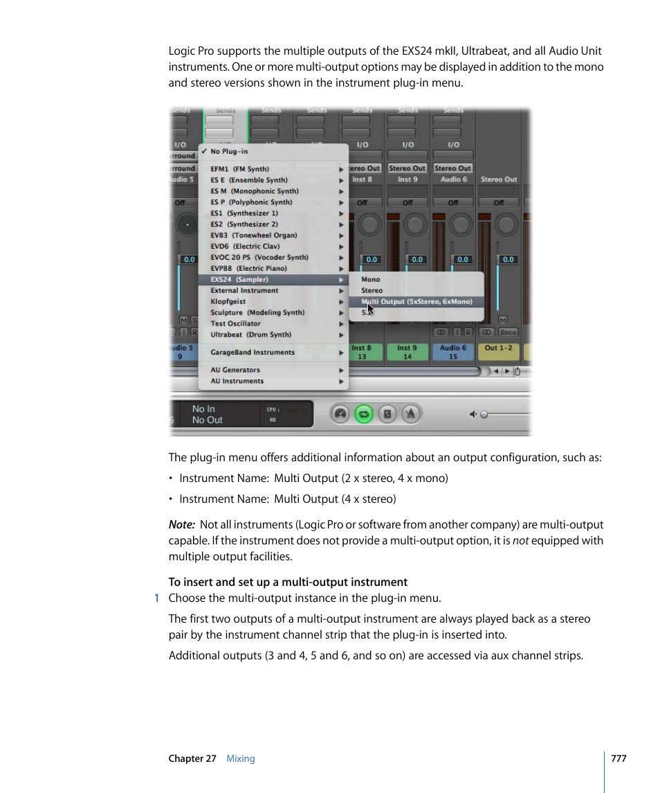 Apple Logic Pro 9 User Manual | Page 777 / 1340