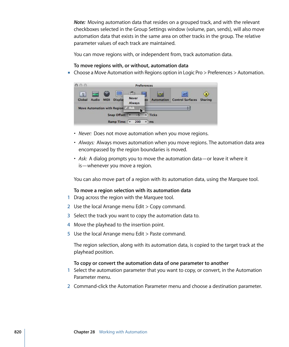 Apple Logic Pro 9 User Manual | Page 820 / 1340