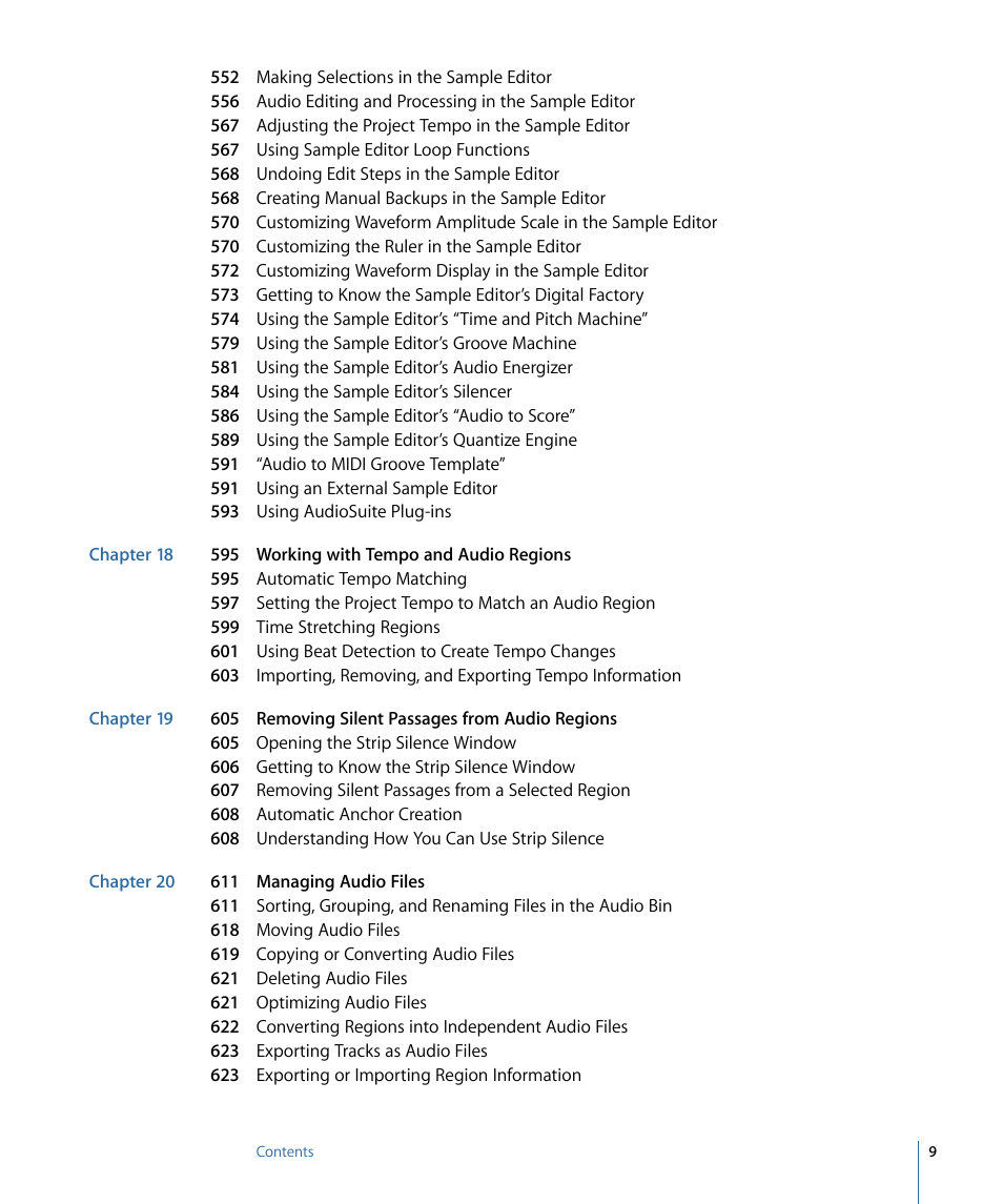 Apple Logic Pro 9 User Manual | Page 9 / 1340