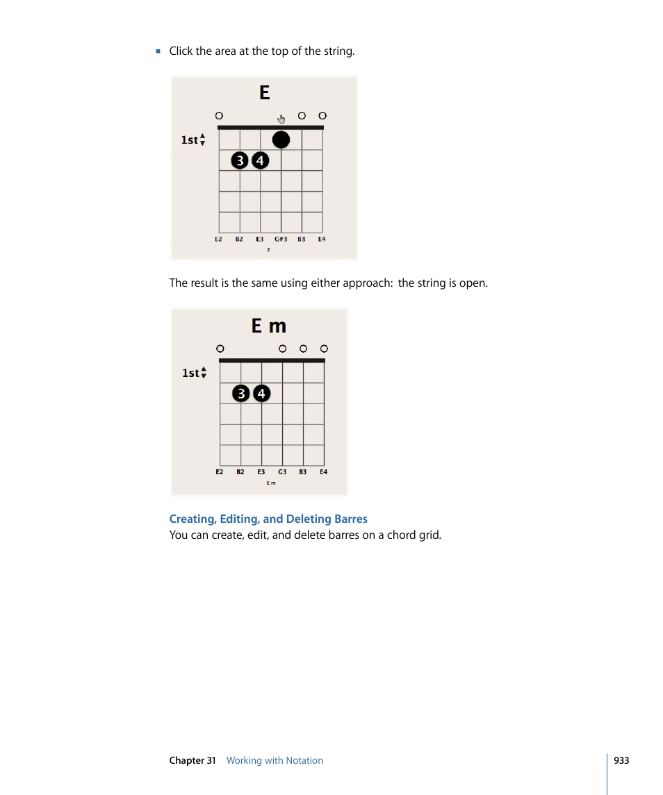 Creating, editing, and deleting barres | Apple Logic Pro 9 User Manual | Page 933 / 1340
